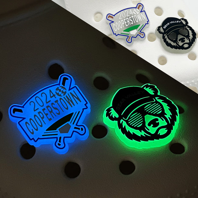 Glow-in-the-Dark Custom Clog Charms
