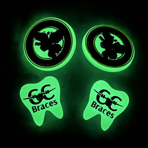 Custom 3D Glow-in-the-Dark PVC Badge