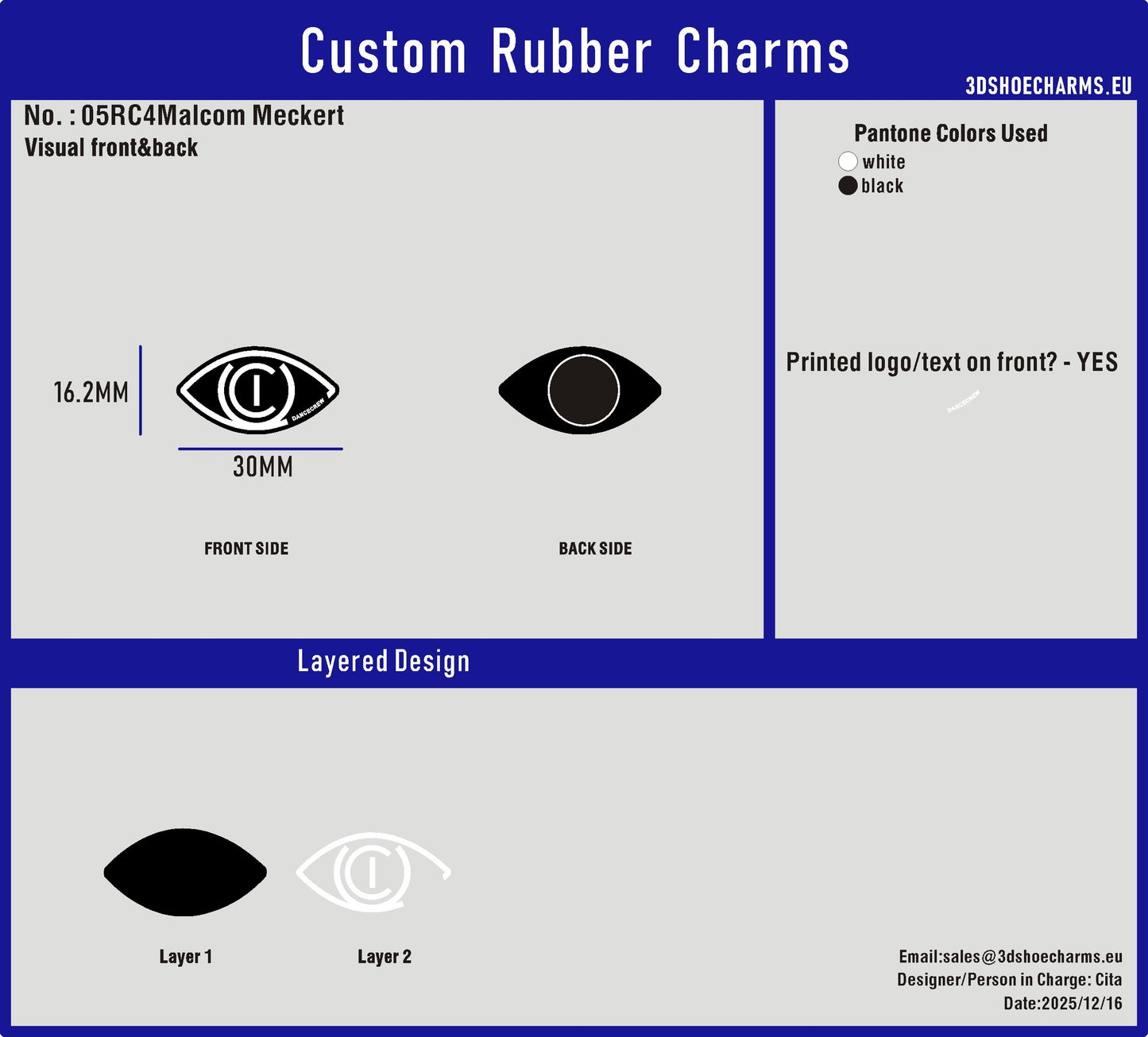custom shoe charms and wristbans--05RC4Malcom Meckert