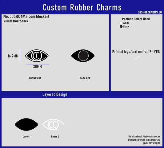 custom shoe charms and wristbans--05RC4Malcom Meckert