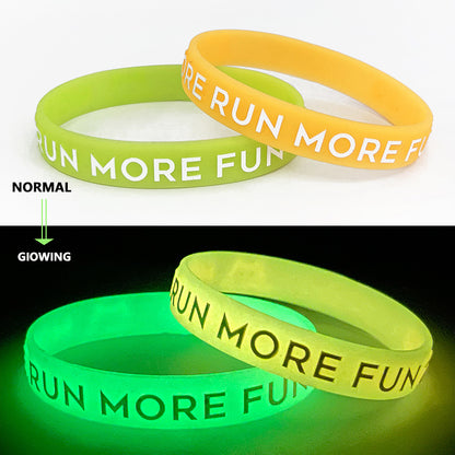 Custom NightGlow Silicone Wristbands