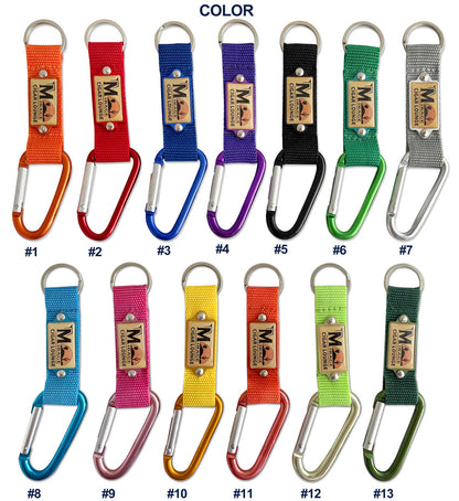 Custom Carabiner Keychain with Domed Logo