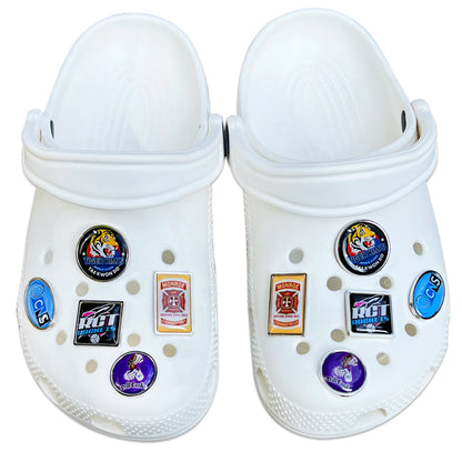 3D Epoxy Metal Clog Charms