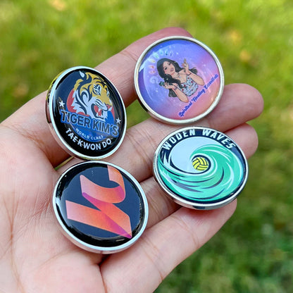 3D Epoxy Metal Clog Charms