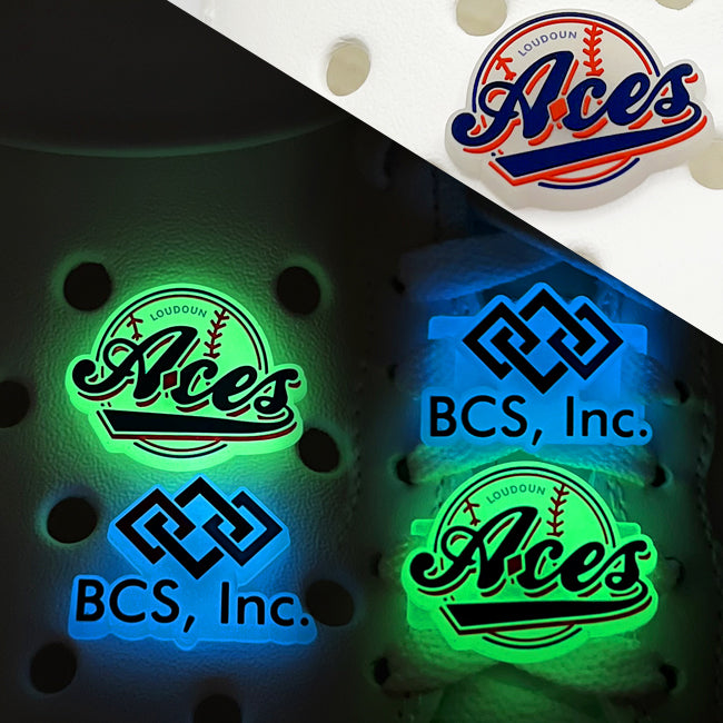Glow-in-the-Dark Custom Versatile Shoe Charms
