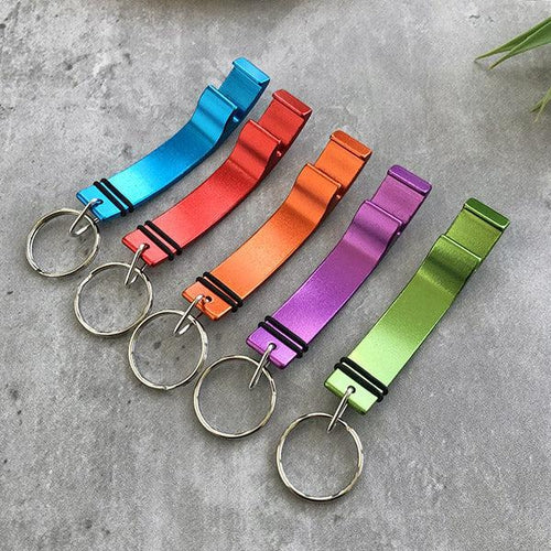 Custom Medium Aluminum Bottle Opener Keychain