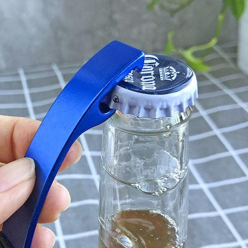 Custom Medium Aluminum Bottle Opener Keychain