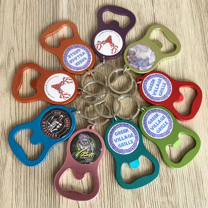 Custom Colorful Metal Opener Keychains