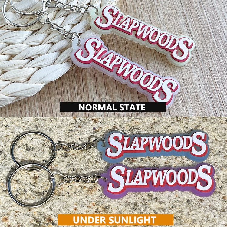 Custom 3D Die Cut Rubber Keychains-UV