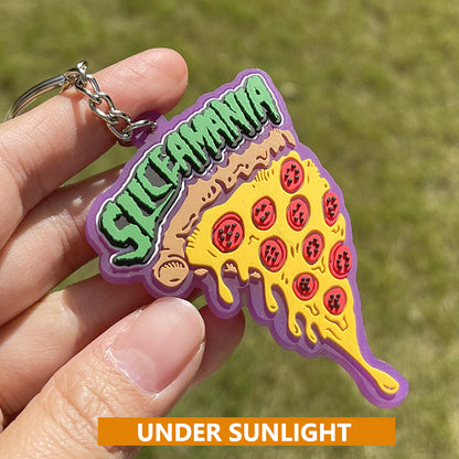 Custom 3D Die Cut Rubber Keychains-UV