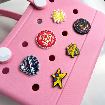 Custom Rubber Bag Charms – Perfect for Totes with Holes