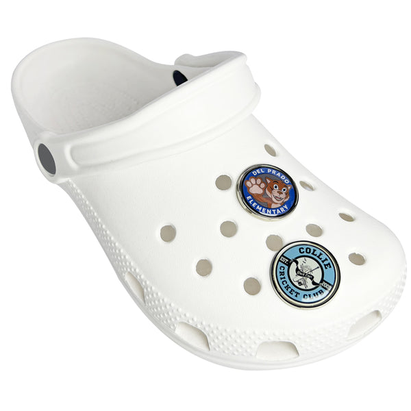 Epoxy Metal Clog Charms