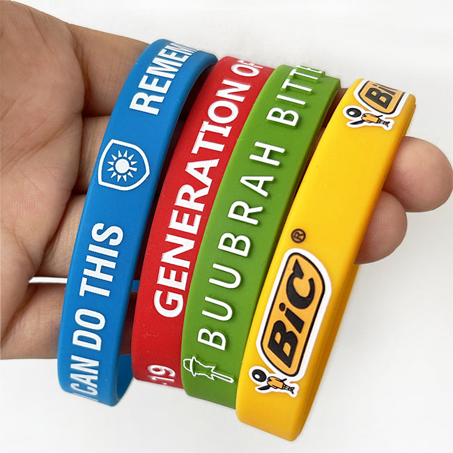 Custom Solid Silicone Wristbands