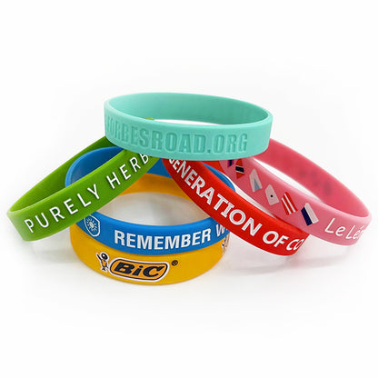 Custom Solid Silicone Wristbands