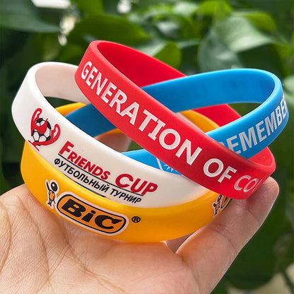 Custom Solid Silicone Wristbands