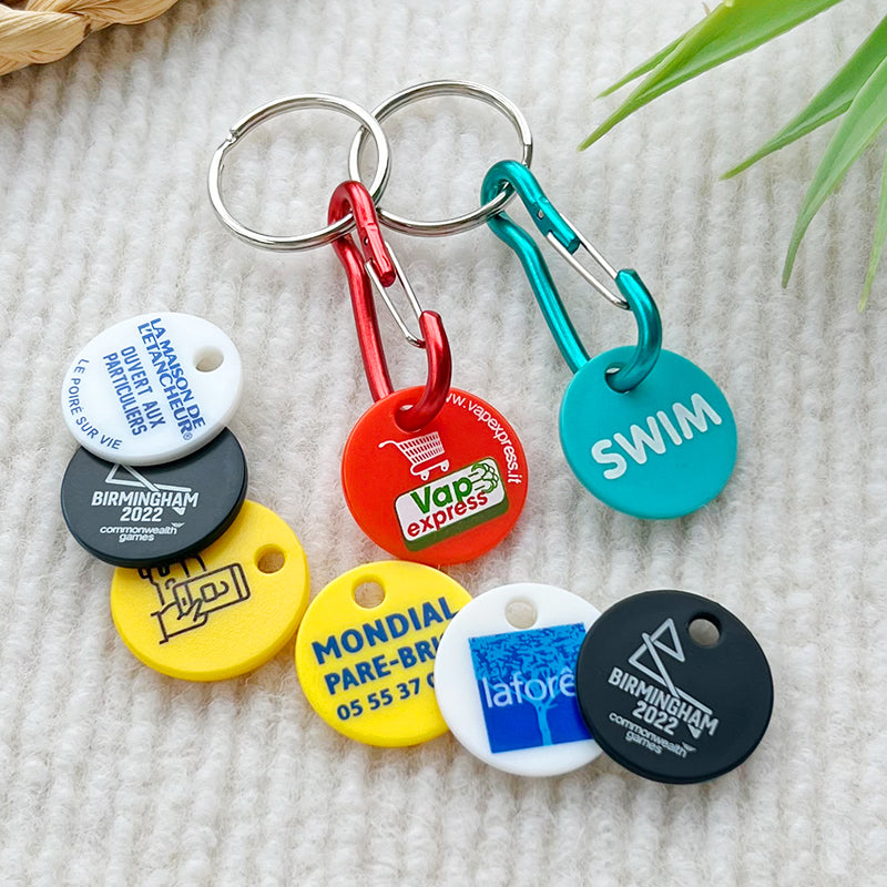 Custom Plastic Shopping Trolley Token