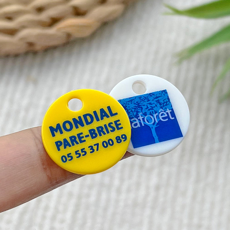 Custom Plastic Shopping Trolley Token