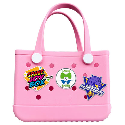 Custom Rubber Bag Charms – Perfect for Totes with Holes