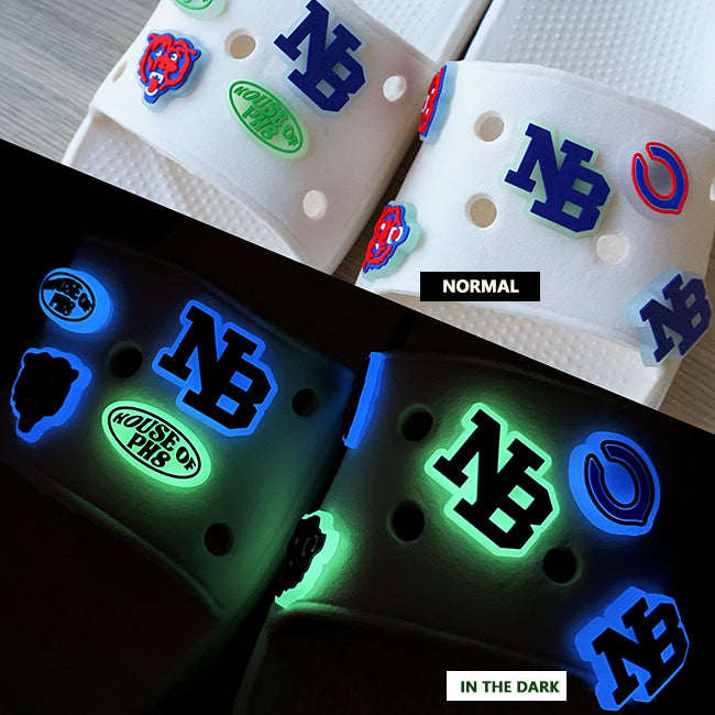 Glow-in-the-Dark Custom Clog Charms
