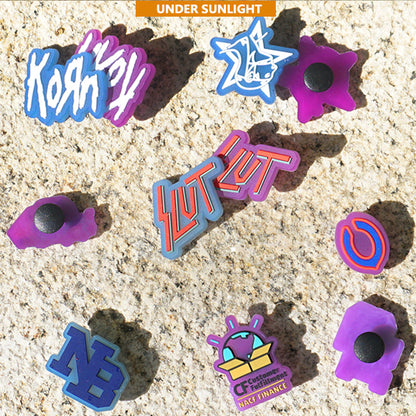 Custom UV-Reactive Clog Charms