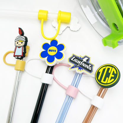 Custom Silicone Straw Toppers