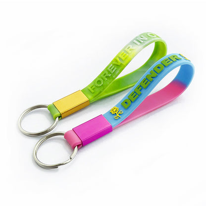 Custom Silicone Wristband Keychains