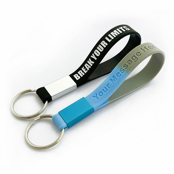 Custom Silicone Wristband Keychains