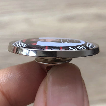 Custom Zinc Alloy Circular Badge with Doming